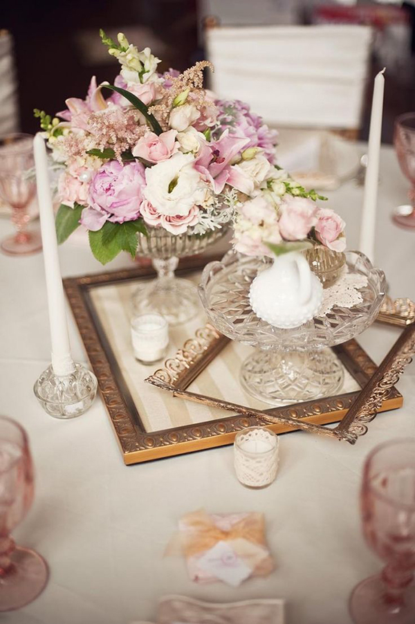 centrotavola matrimonio vintage